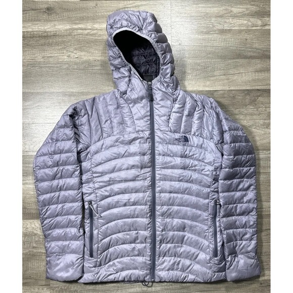 The North Face 700 Sports Light Lavender Down Hooded Puffer Jacket Womens Small - Picture 1 of 15